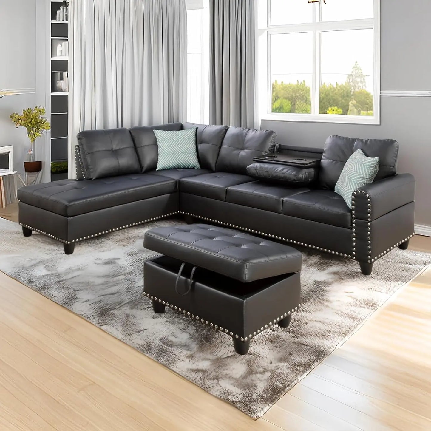 Sofa Couch,Corduroy 3 Seat Sofa with Deep Seat Wider Armrest,Upholstered Couches for Living Room,Apartment Office CouchFurniture