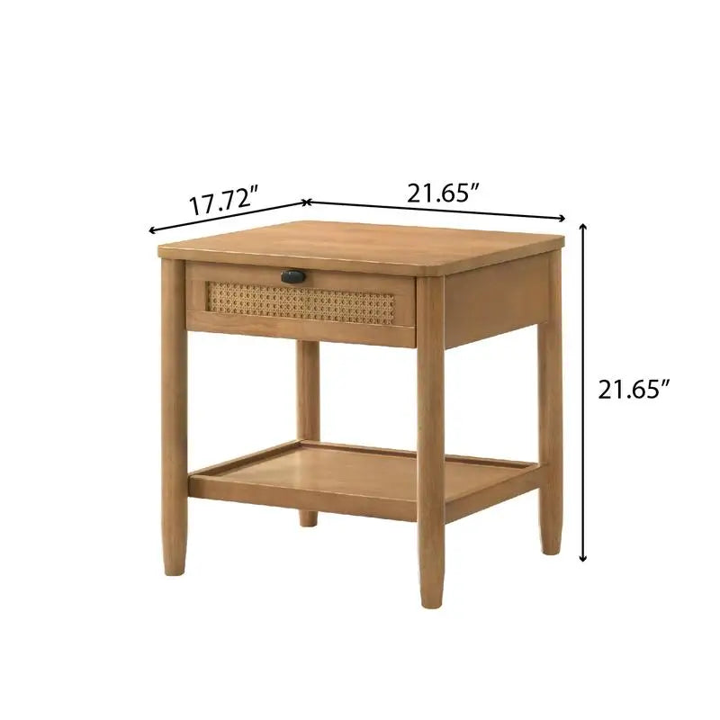 5-Piece Rubberwood Bedroom Set with Upholstered Queen Bed, Dresser, Mirror, Nightstand, and Chest