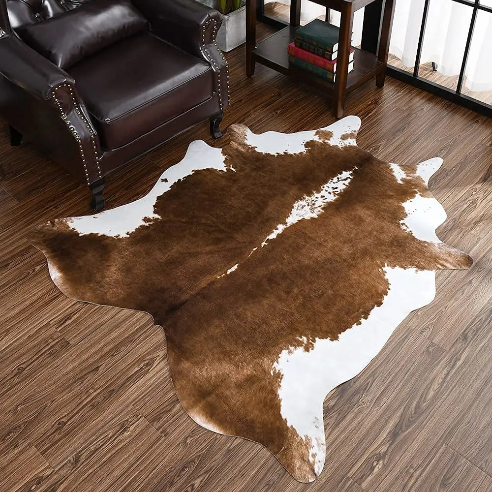 American style faux fur cowhide rug Bedroom carpet room carpets for living room rugs house decoration floor mats Christmas decor