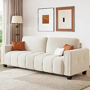 80.7" Sofa Couch for Living Room, Modern Loveseat Sofa with Extra Deep Seats, Comfy Armrests, 3-Seater Sofa, Couches for Living