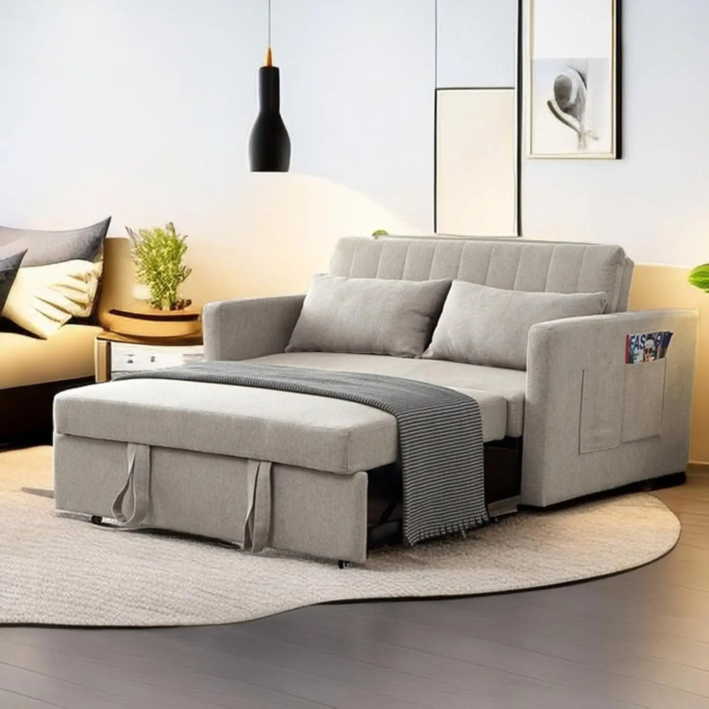 Twin Size Sofa Bed – Convertible Sofabed for Small Living Room, Guest Room & Apartment