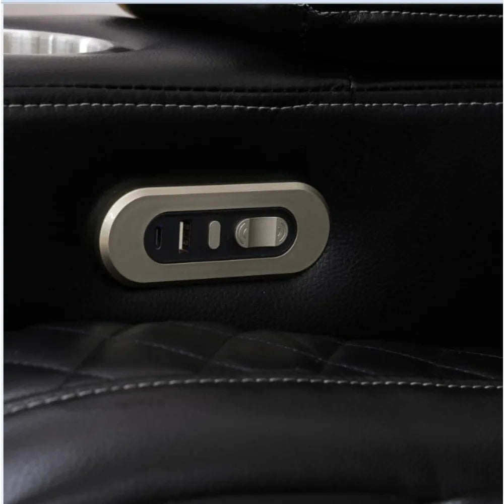 Power Recliner Living Room Set with LED for Living Room, Dormitory, Guest House, Playroom, Airbnb,Apartment  Recliner Chair