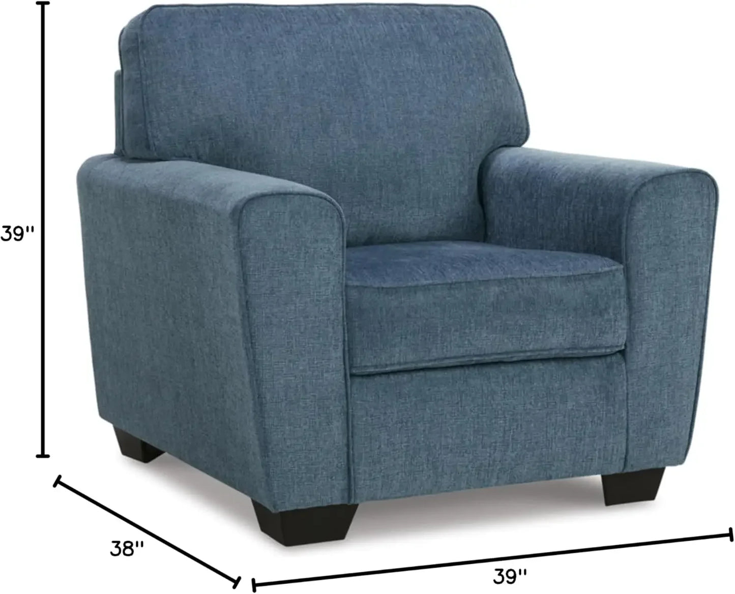 Signature Design by Ashley Cashton Modern Upholstered Chair, Blue