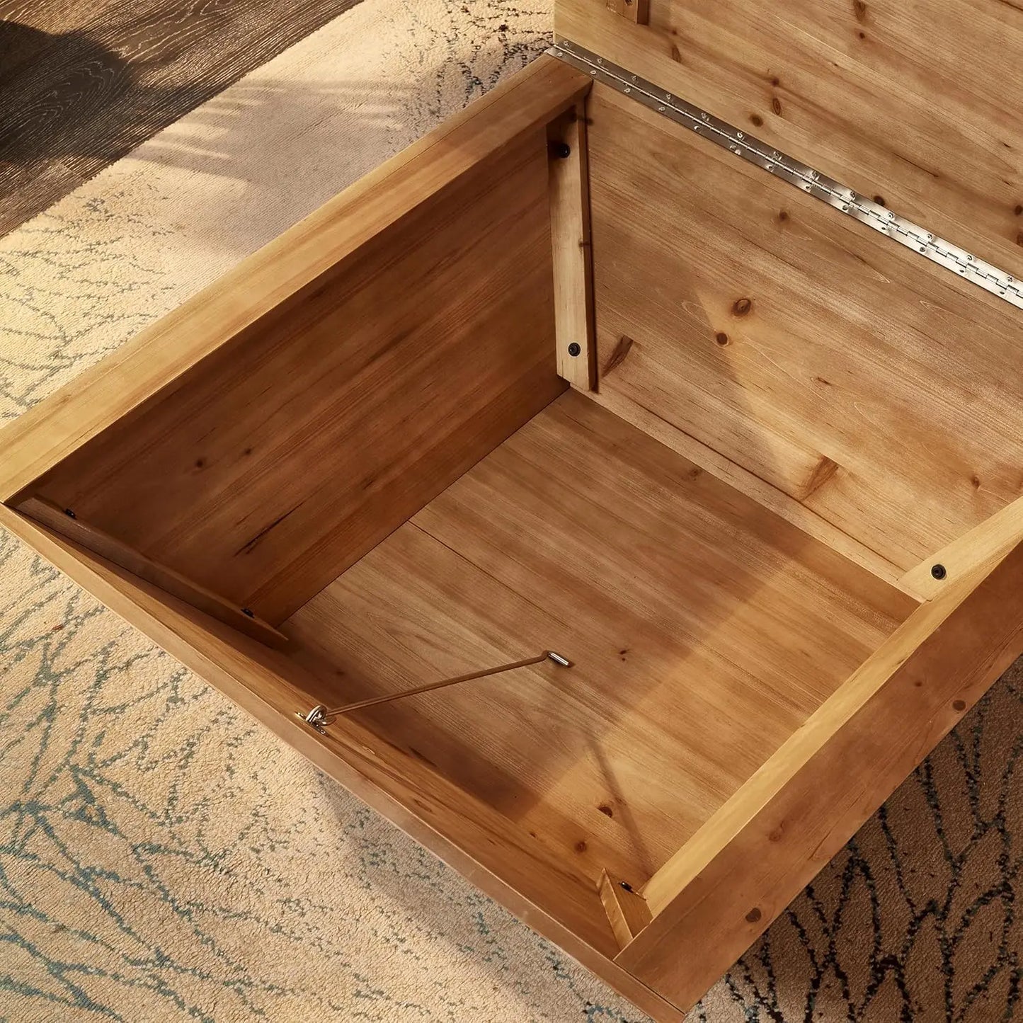 Square Wood Coffee Table for Living Room - Lift Top Farmhouse Coffee Table with Storage (Cherry,35.43"D X 35.43"W X 13.78"H)