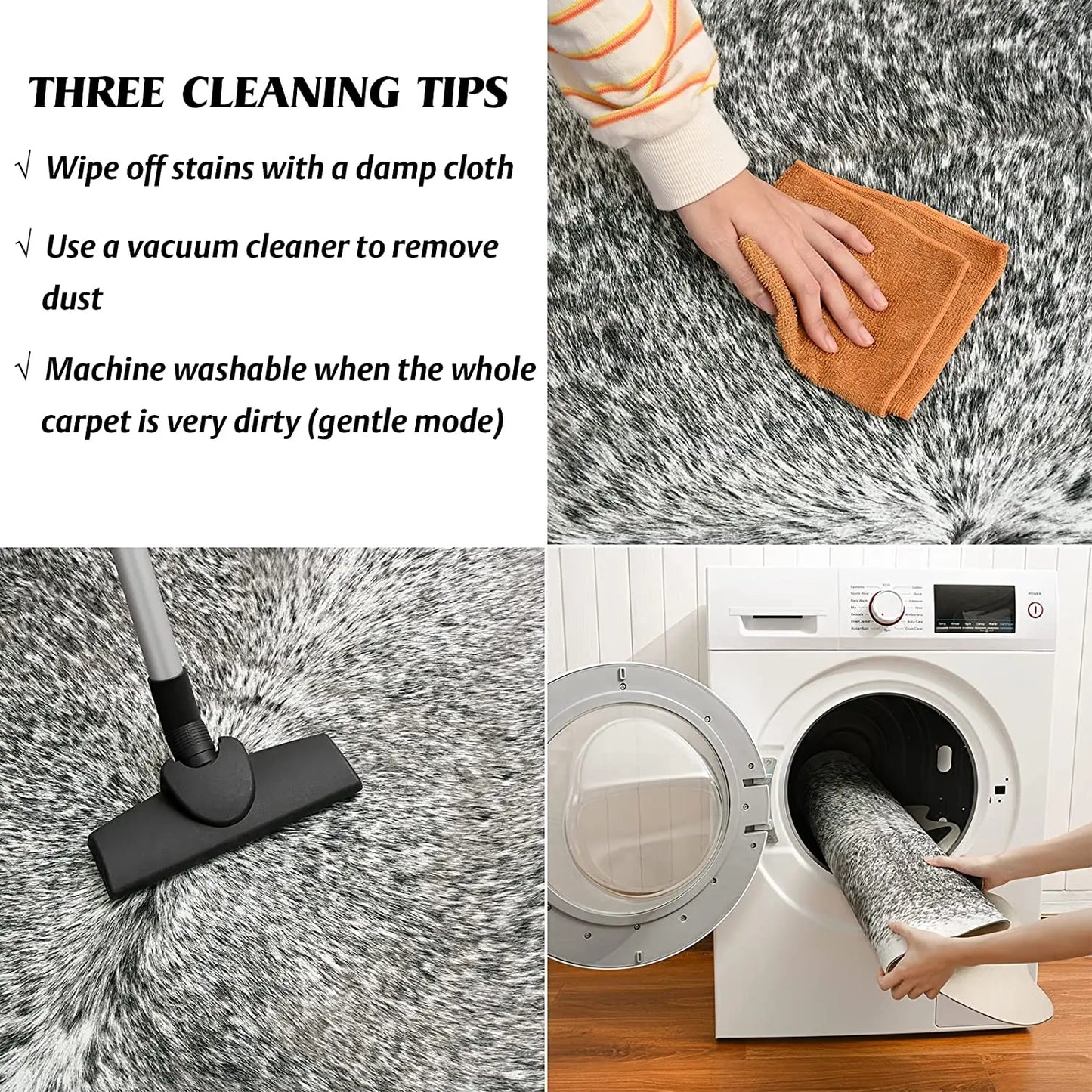 American style faux fur cowhide rug Bedroom carpet room carpets for living room rugs house decoration floor mats Christmas decor