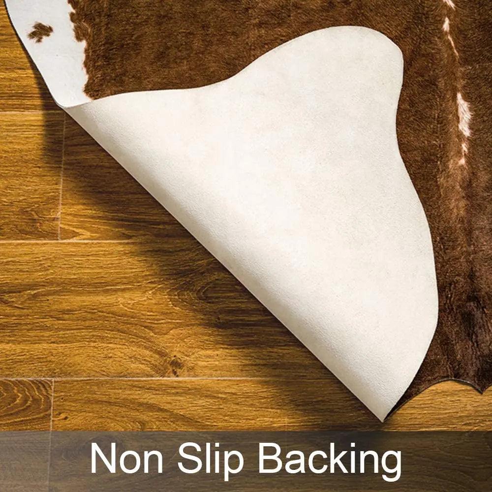 American style faux fur cowhide rug Bedroom carpet room carpets for living room rugs house decoration floor mats Christmas decor