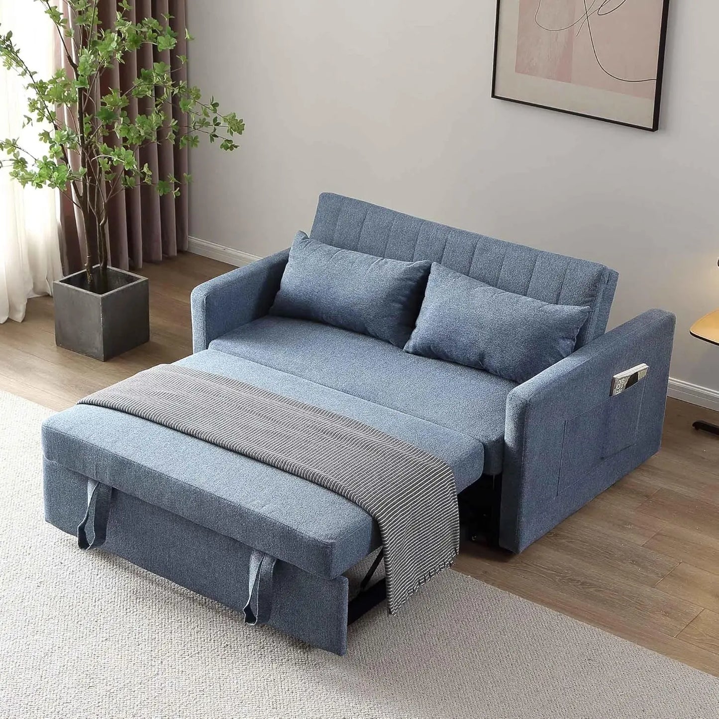 Twin Size Sofa Bed – Convertible Sofabed for Small Living Room, Guest Room & Apartment
