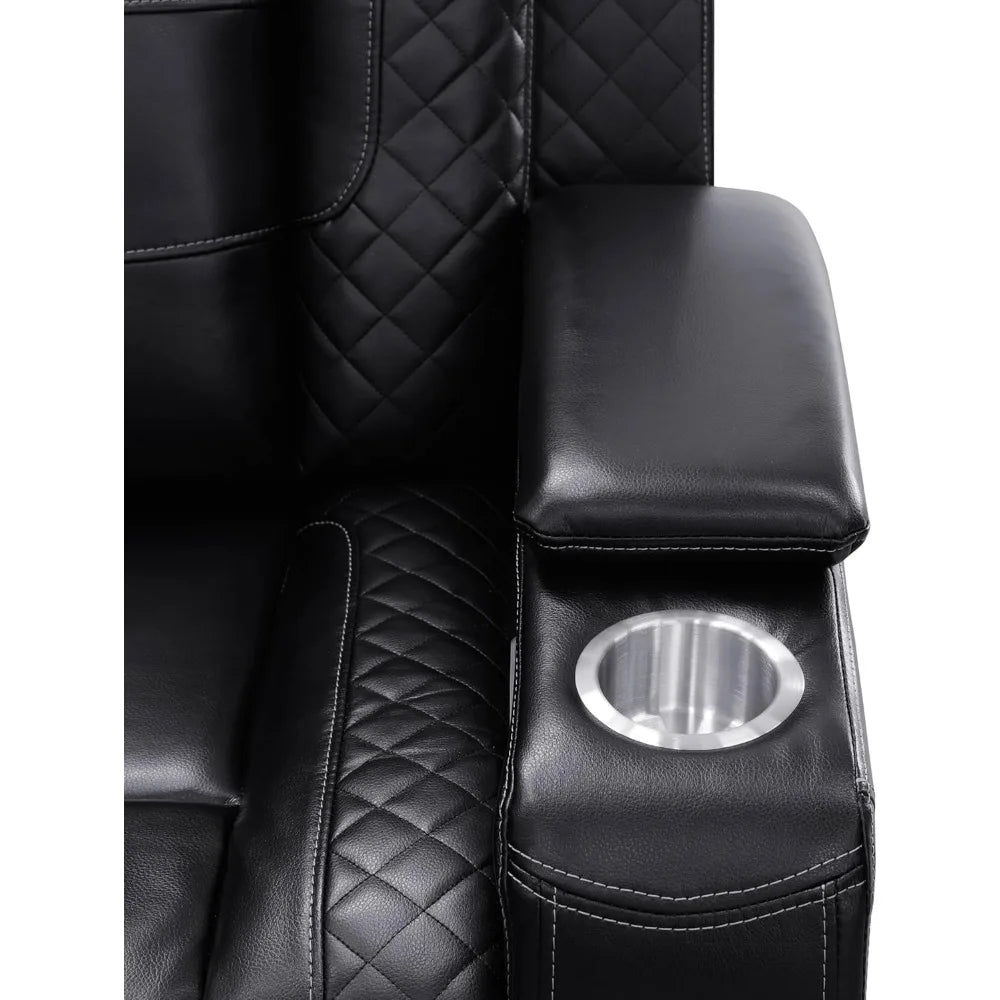 Power Recliner Living Room Set with LED for Living Room, Dormitory, Guest House, Playroom, Airbnb,Apartment  Recliner Chair