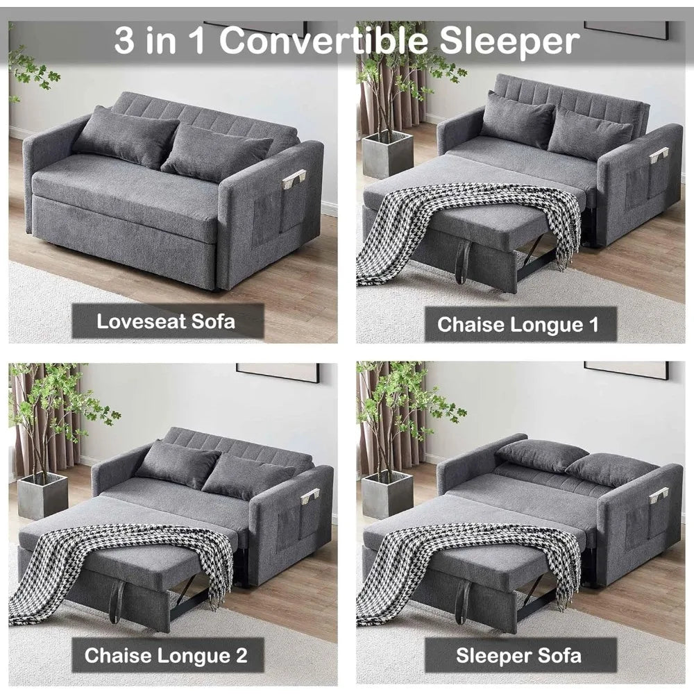 Twin Size Sofa Bed – Convertible Sofabed for Small Living Room, Guest Room & Apartment